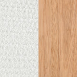 Fitzroy Faux Fur Upholstered Chair Solid Wood Arms