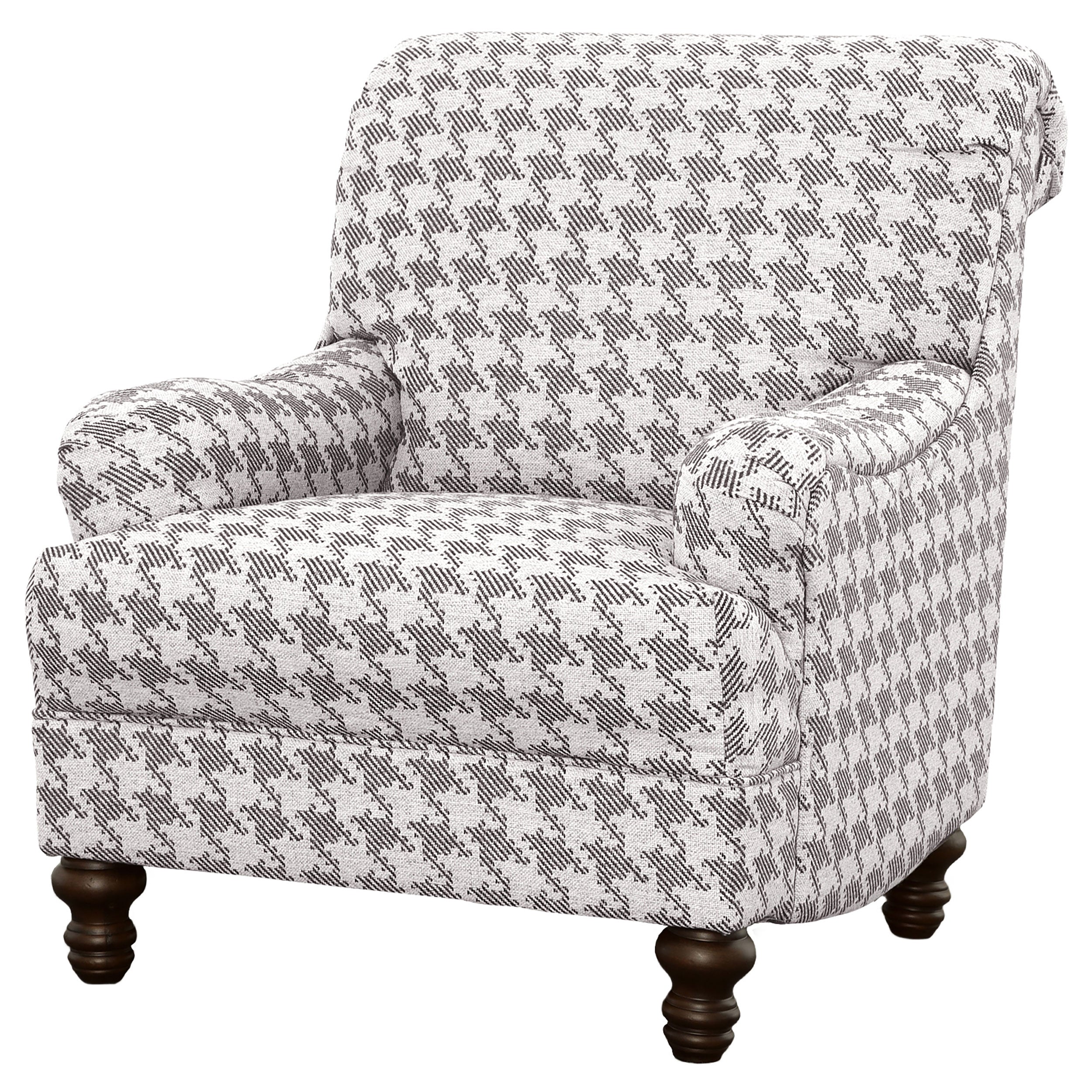Glenn Upholstered English Arm Accent Chair