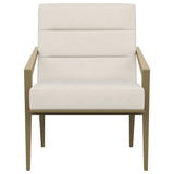 Kirra Upholstered Metal Arm Accent Chair