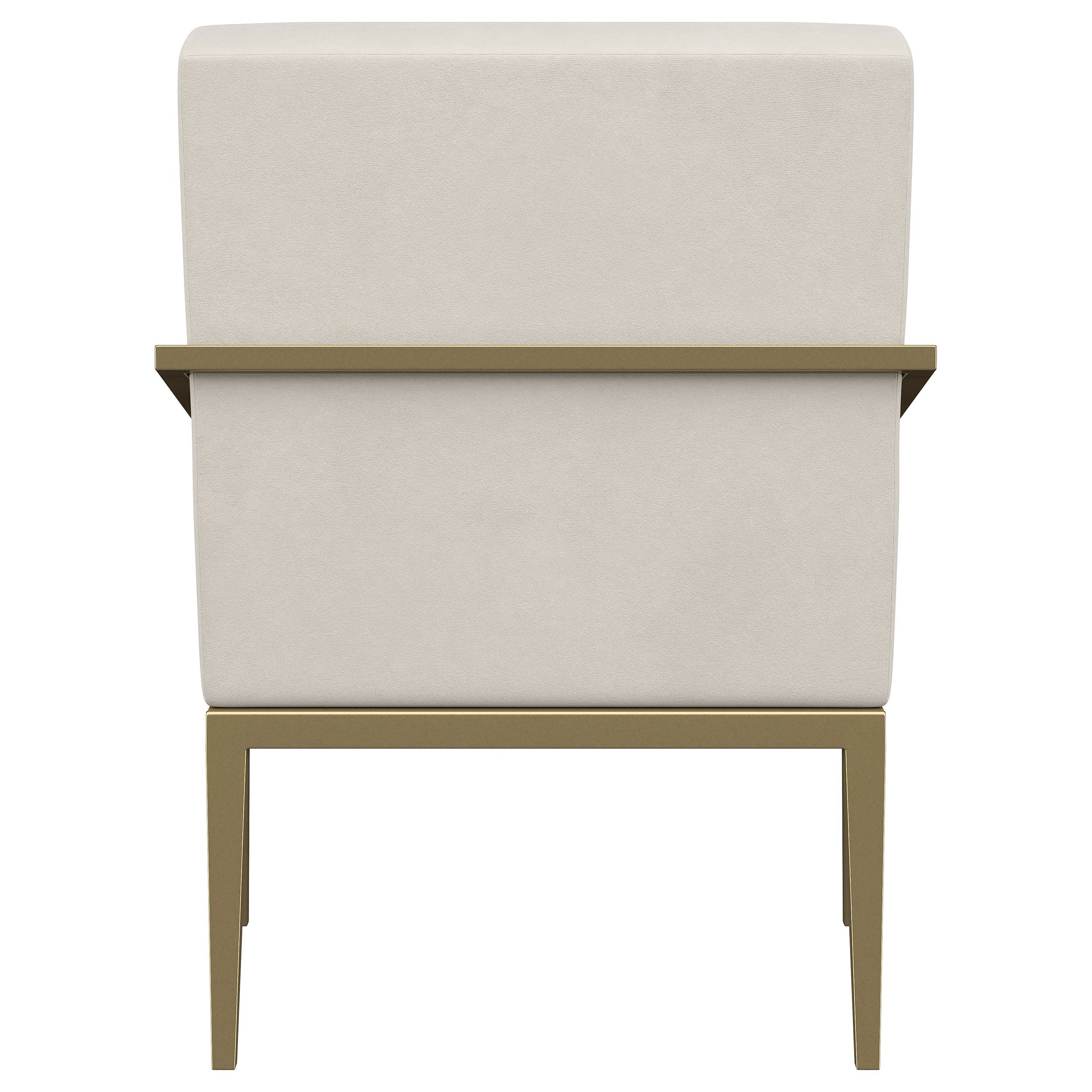 Kirra Upholstered Metal Arm Accent Chair