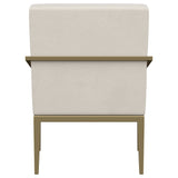 Kirra Upholstered Metal Arm Accent Chair