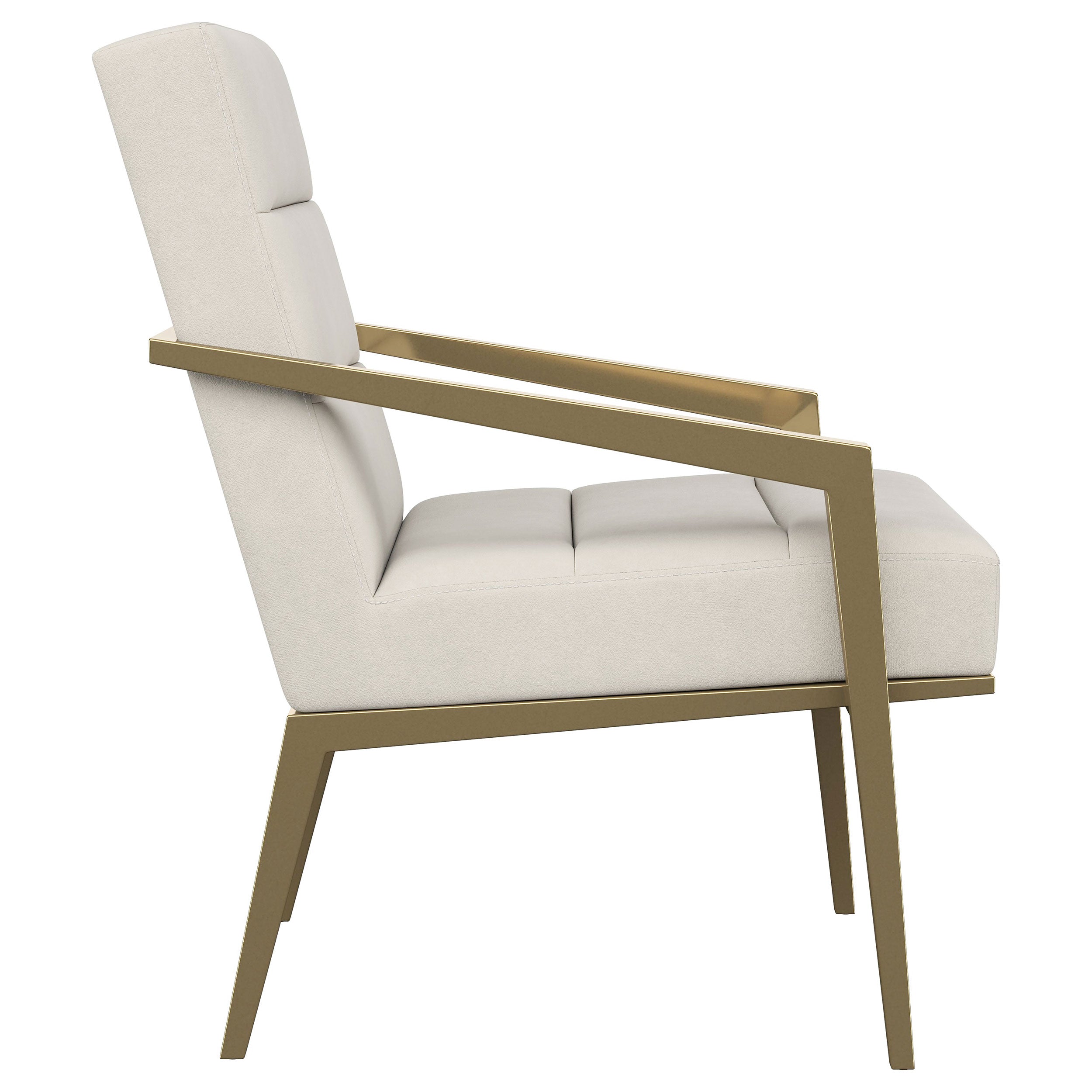 Kirra Upholstered Metal Arm Accent Chair