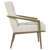 Kirra Upholstered Metal Arm Accent Chair