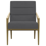 Kirra Upholstered Metal Arm Accent Chair