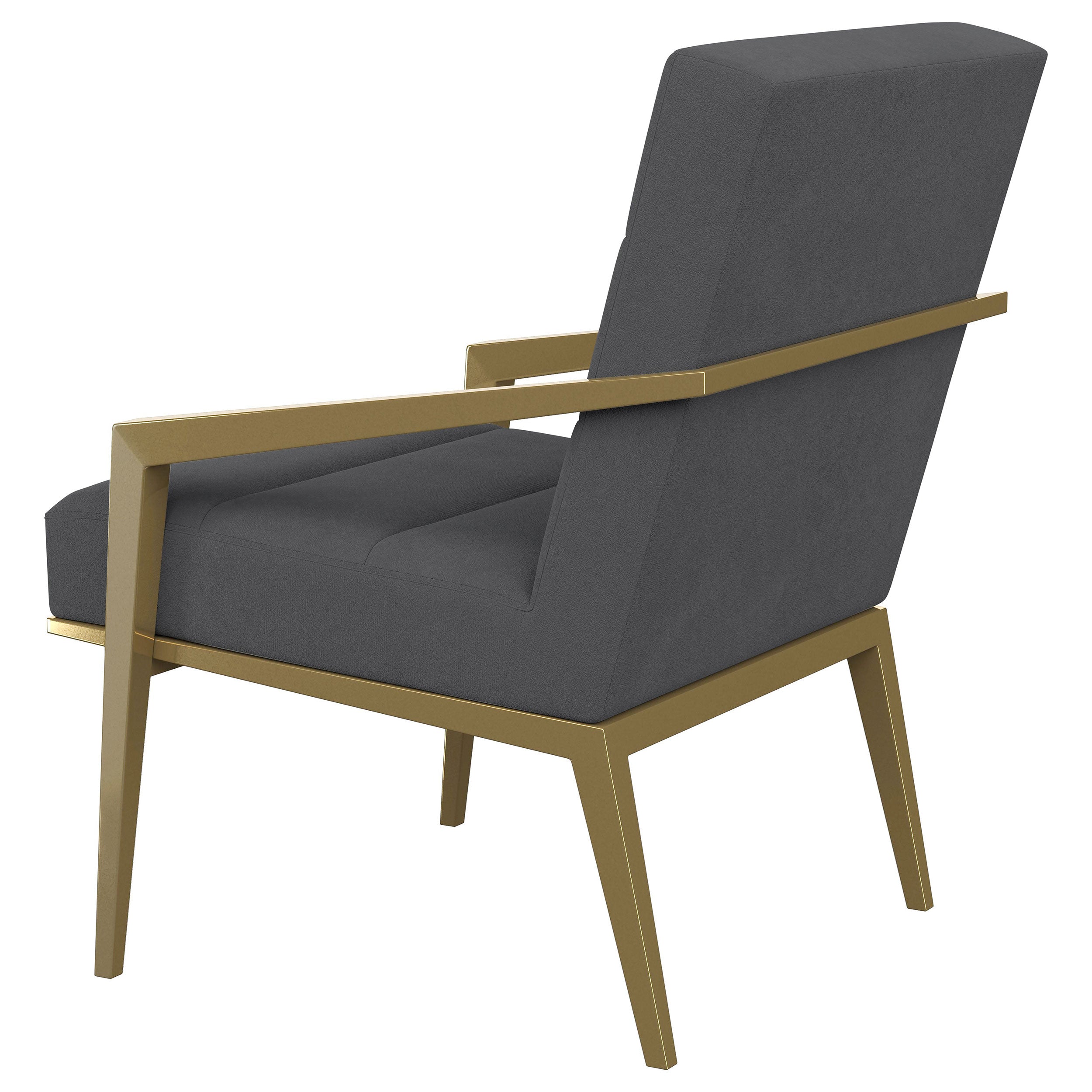 Kirra Upholstered Metal Arm Accent Chair