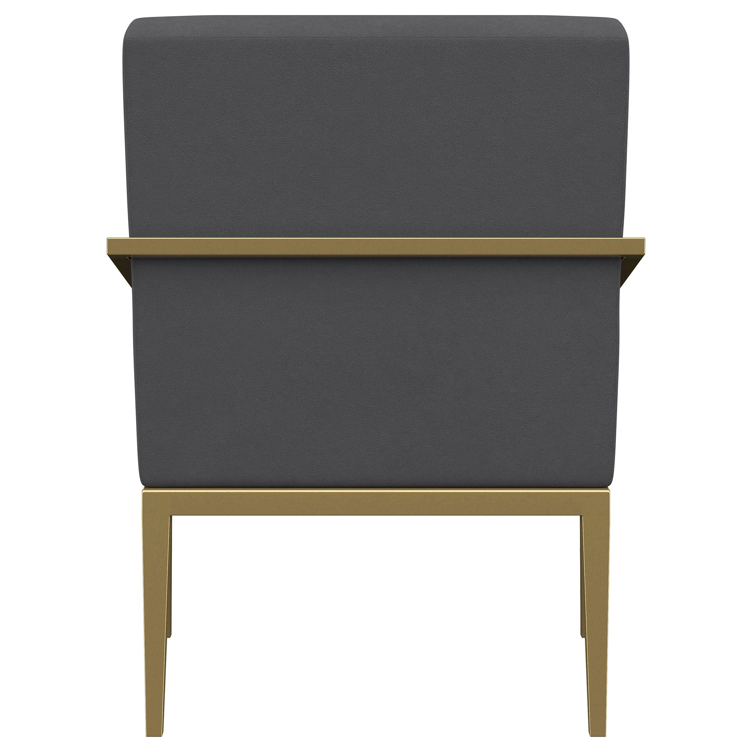 Kirra Upholstered Metal Arm Accent Chair