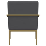 Kirra Upholstered Metal Arm Accent Chair