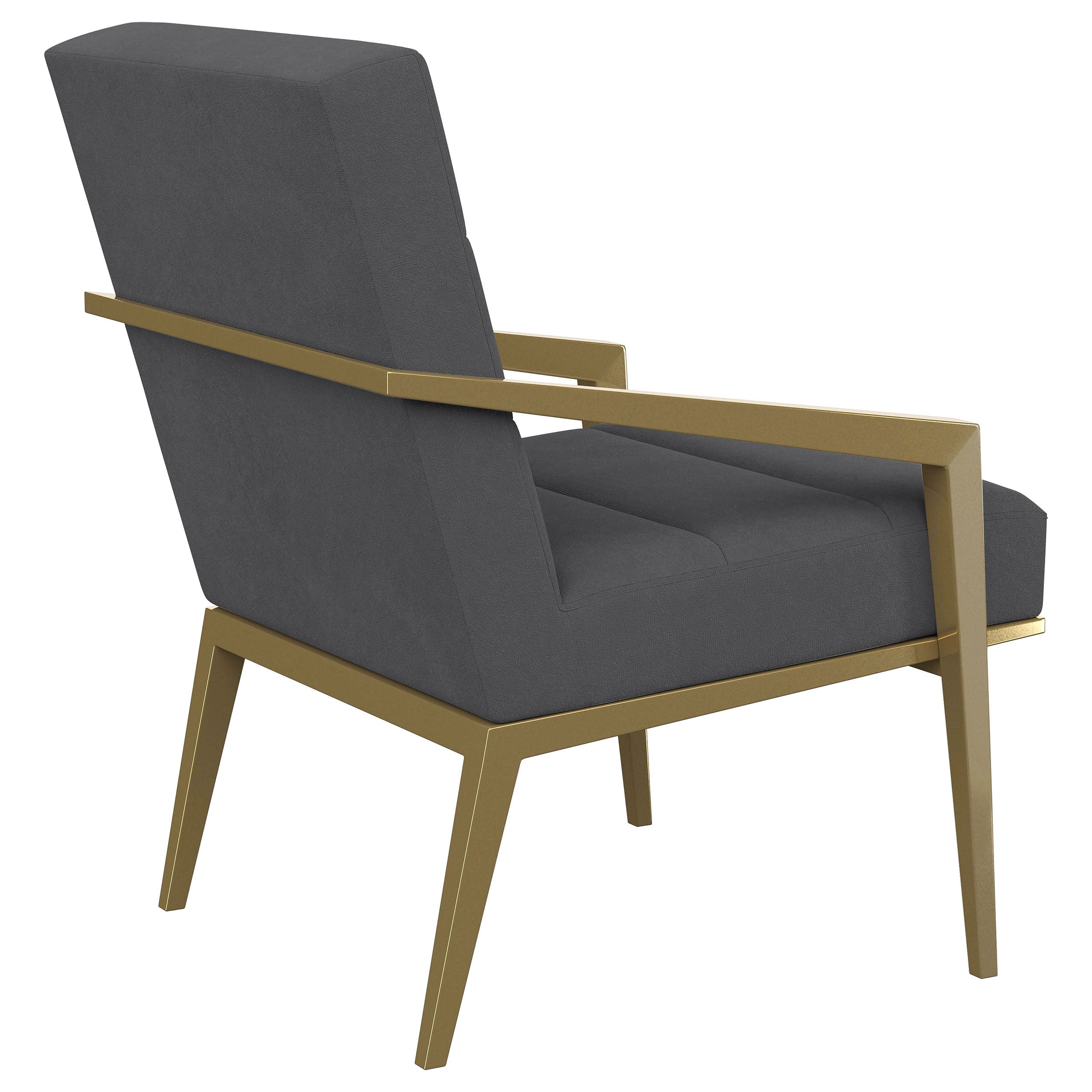 Kirra Upholstered Metal Arm Accent Chair