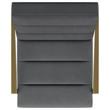 Kirra Upholstered Metal Arm Accent Chair