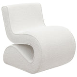 Ronea Boucle Upholstered Armless Curved Chair