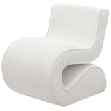 Ronea Boucle Upholstered Armless Curved Chair