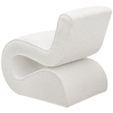 Ronea Boucle Upholstered Armless Curved Chair