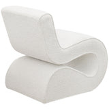 Ronea Boucle Upholstered Armless Curved Chair