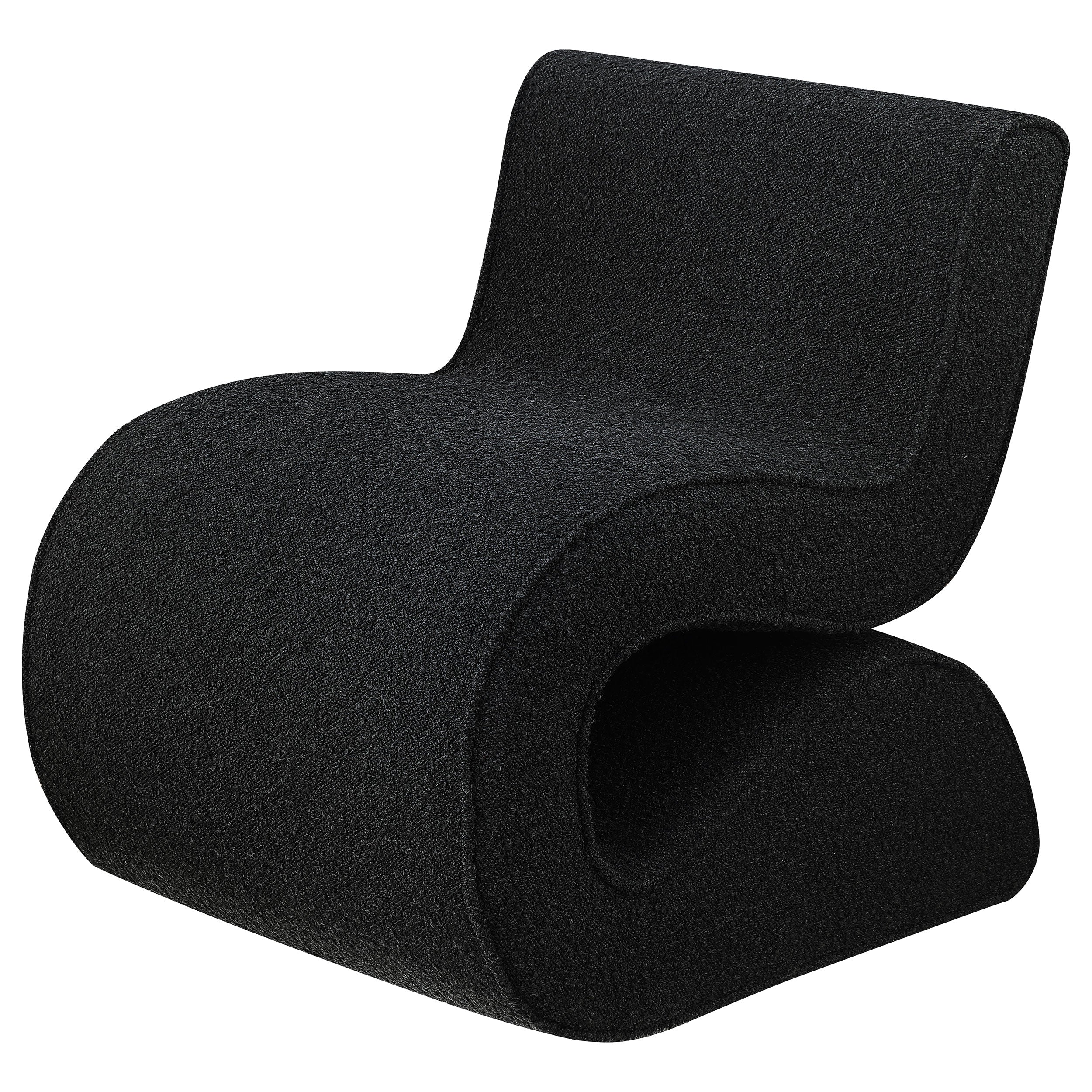 Ronea Boucle Upholstered Armless Curved Chair