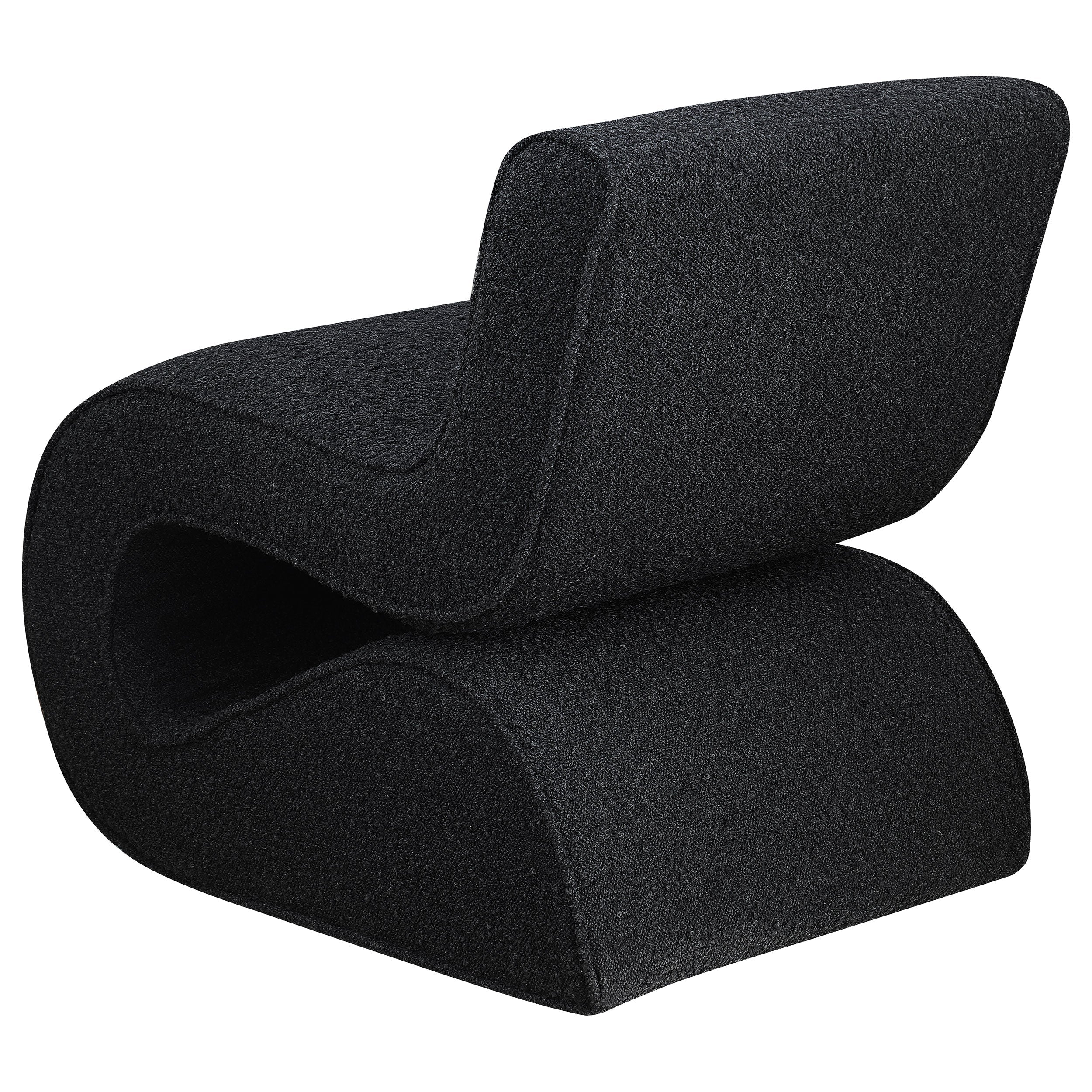 Ronea Boucle Upholstered Armless Curved Chair