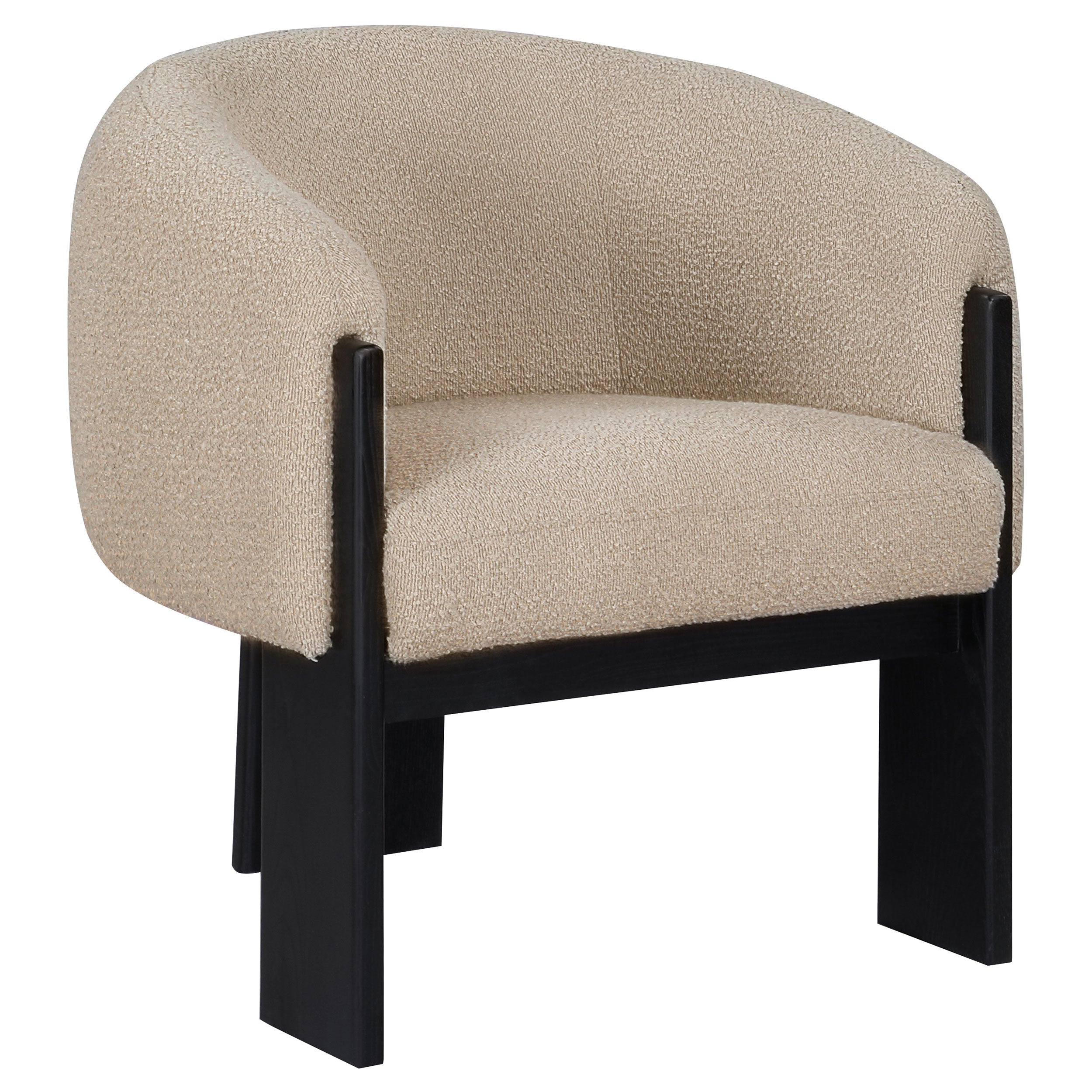 Valdez Boucle Upholstered Back Accent Chair