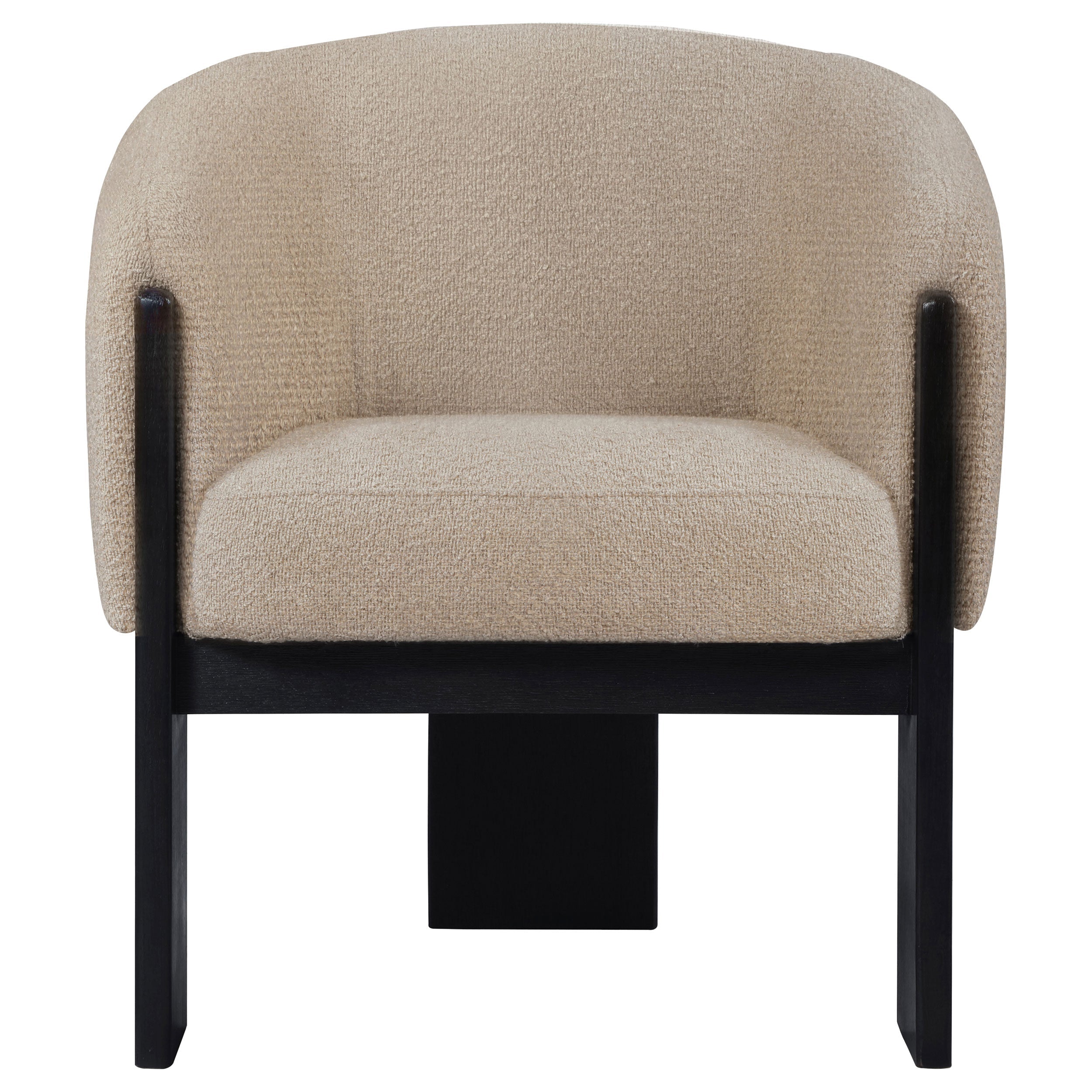 Valdez Boucle Upholstered Back Accent Chair