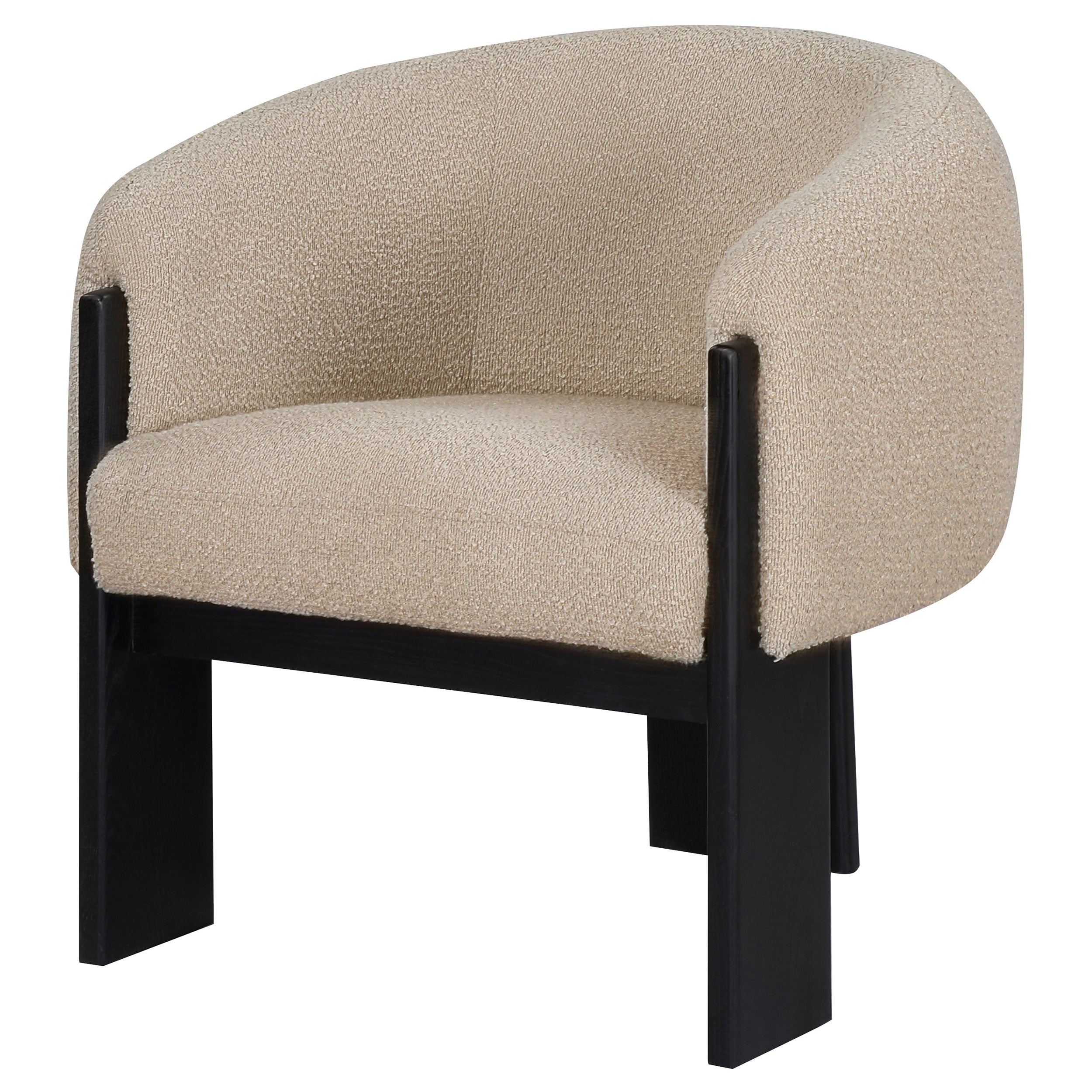 Valdez Boucle Upholstered Back Accent Chair