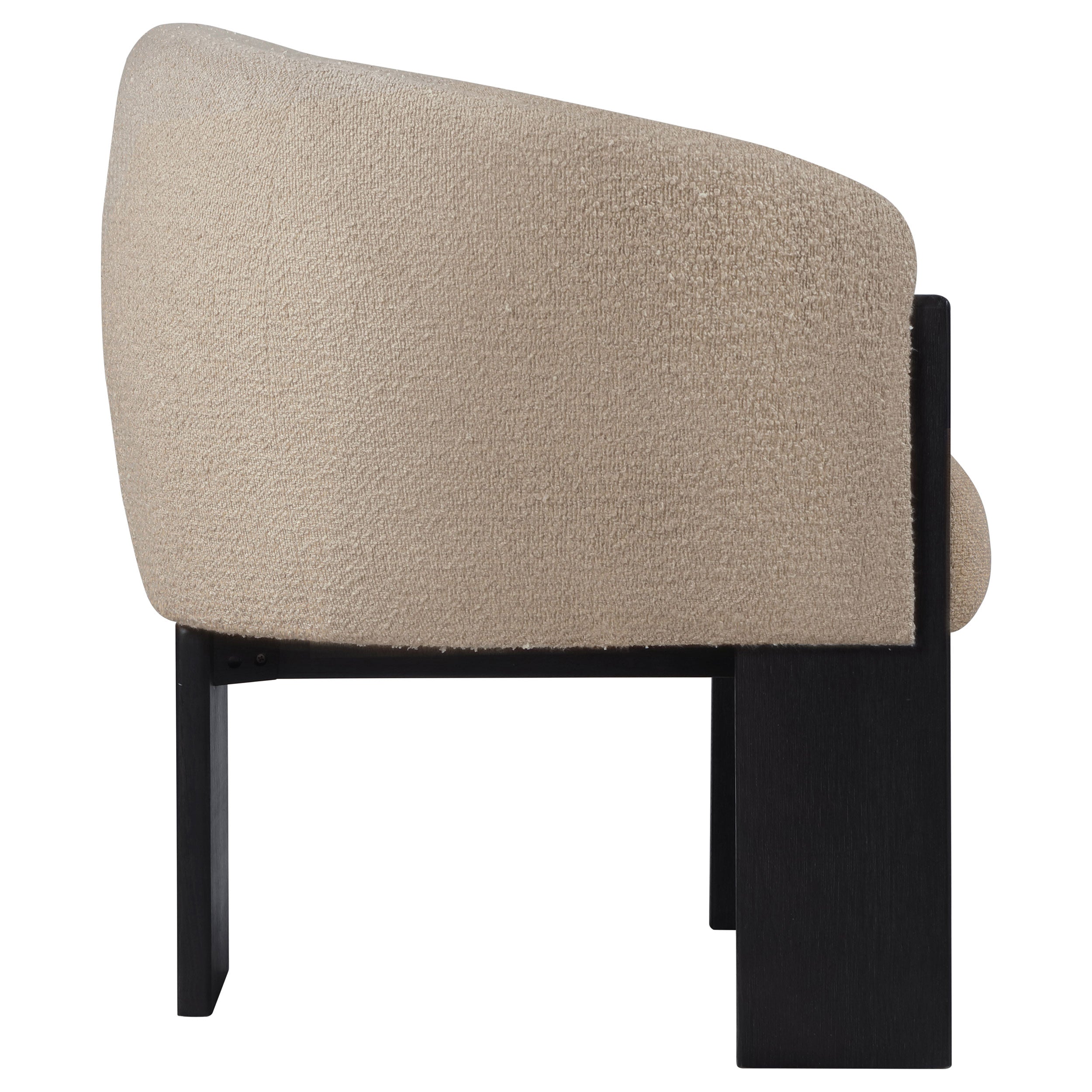 Valdez Boucle Upholstered Back Accent Chair