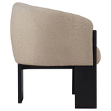 Valdez Boucle Upholstered Back Accent Chair