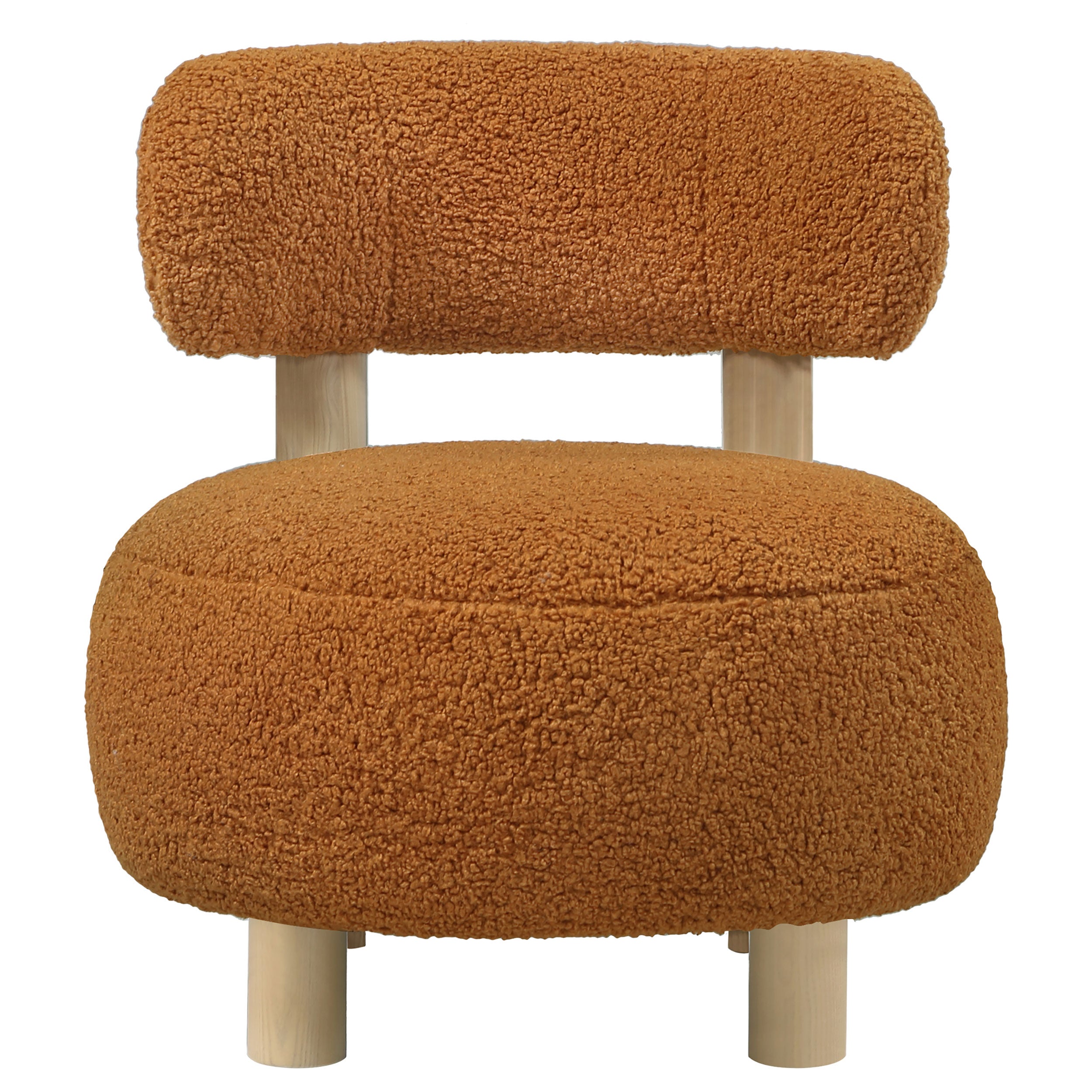Zonie Boucle Upholstered Back Accent Chair
