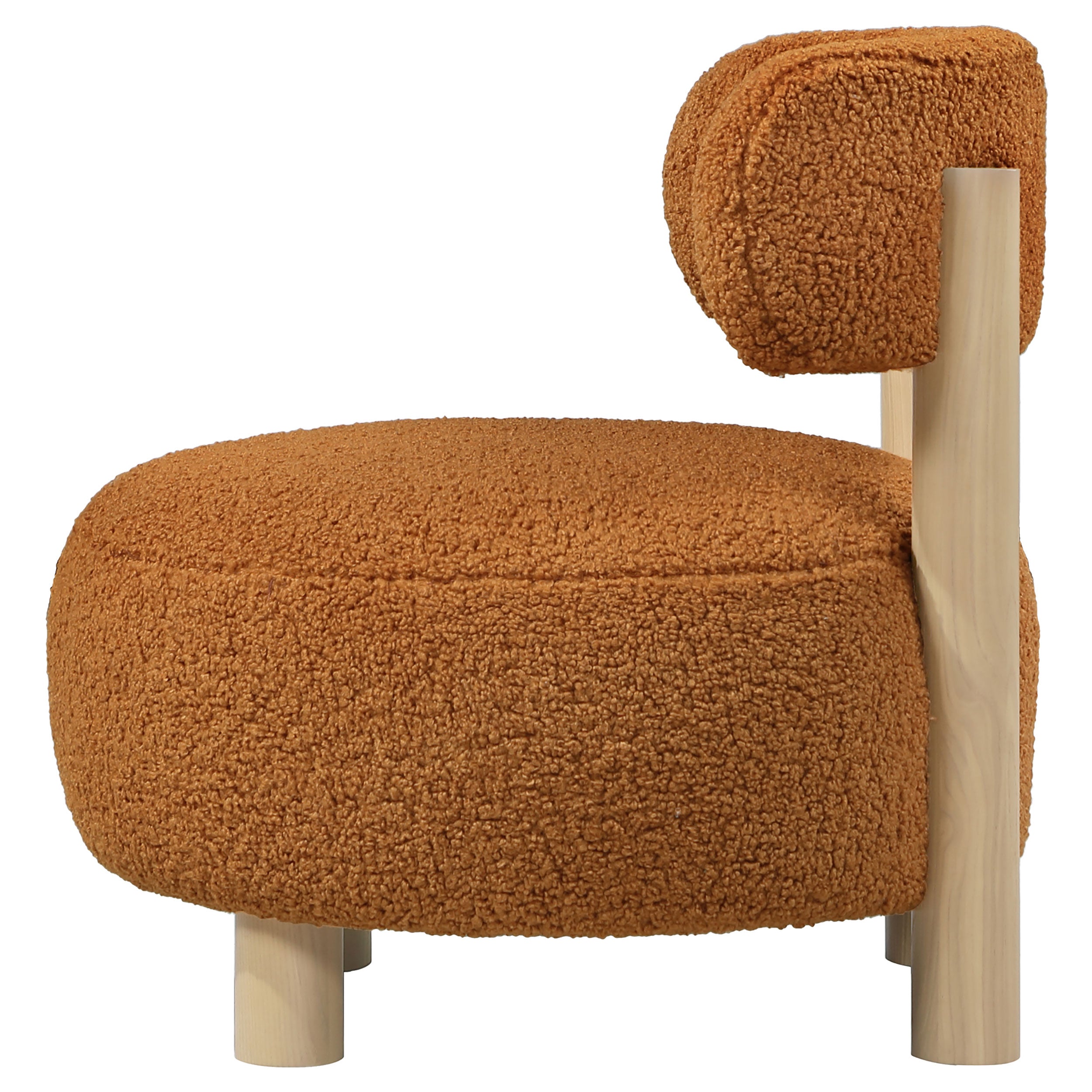 Zonie Boucle Upholstered Back Accent Chair