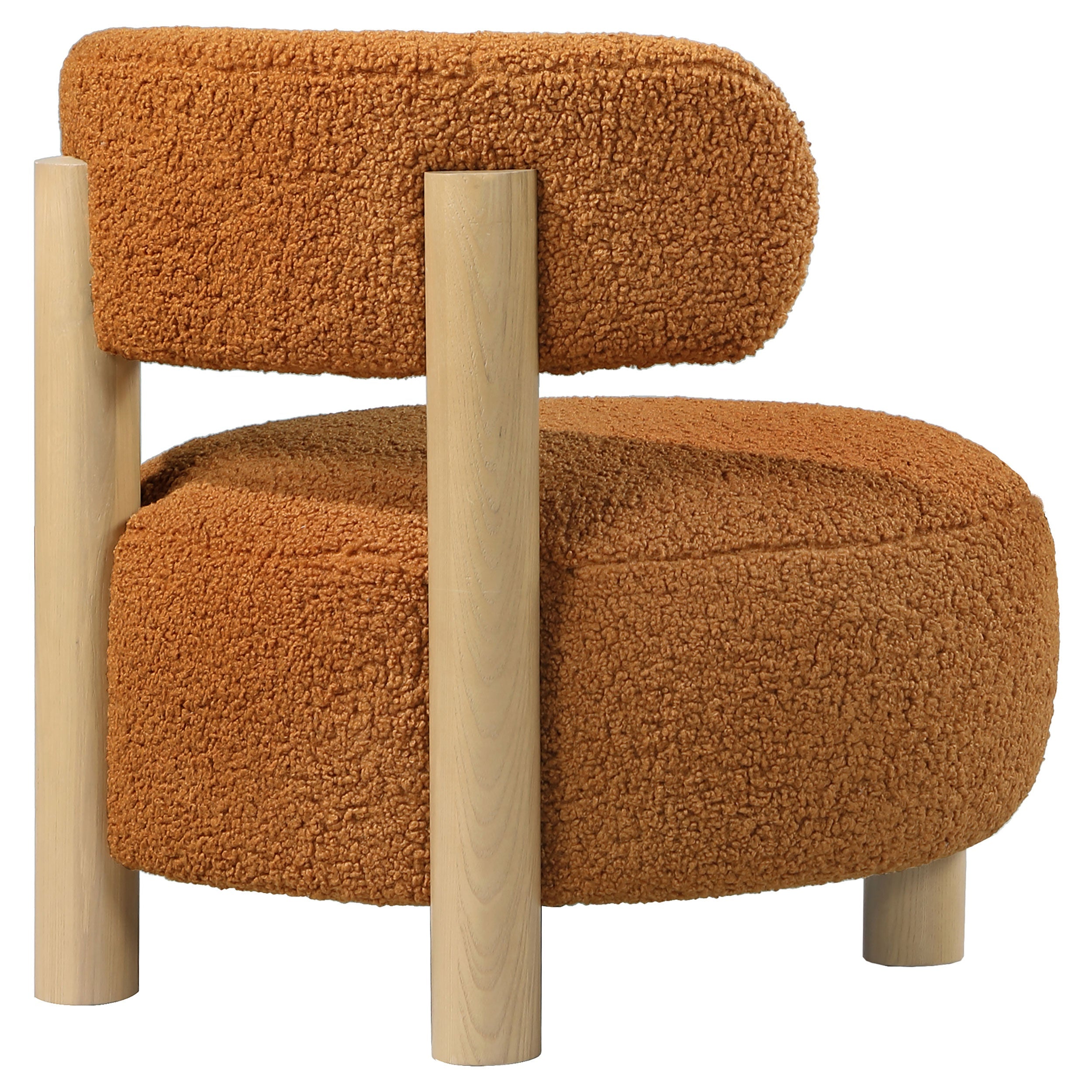 Zonie Boucle Upholstered Back Accent Chair