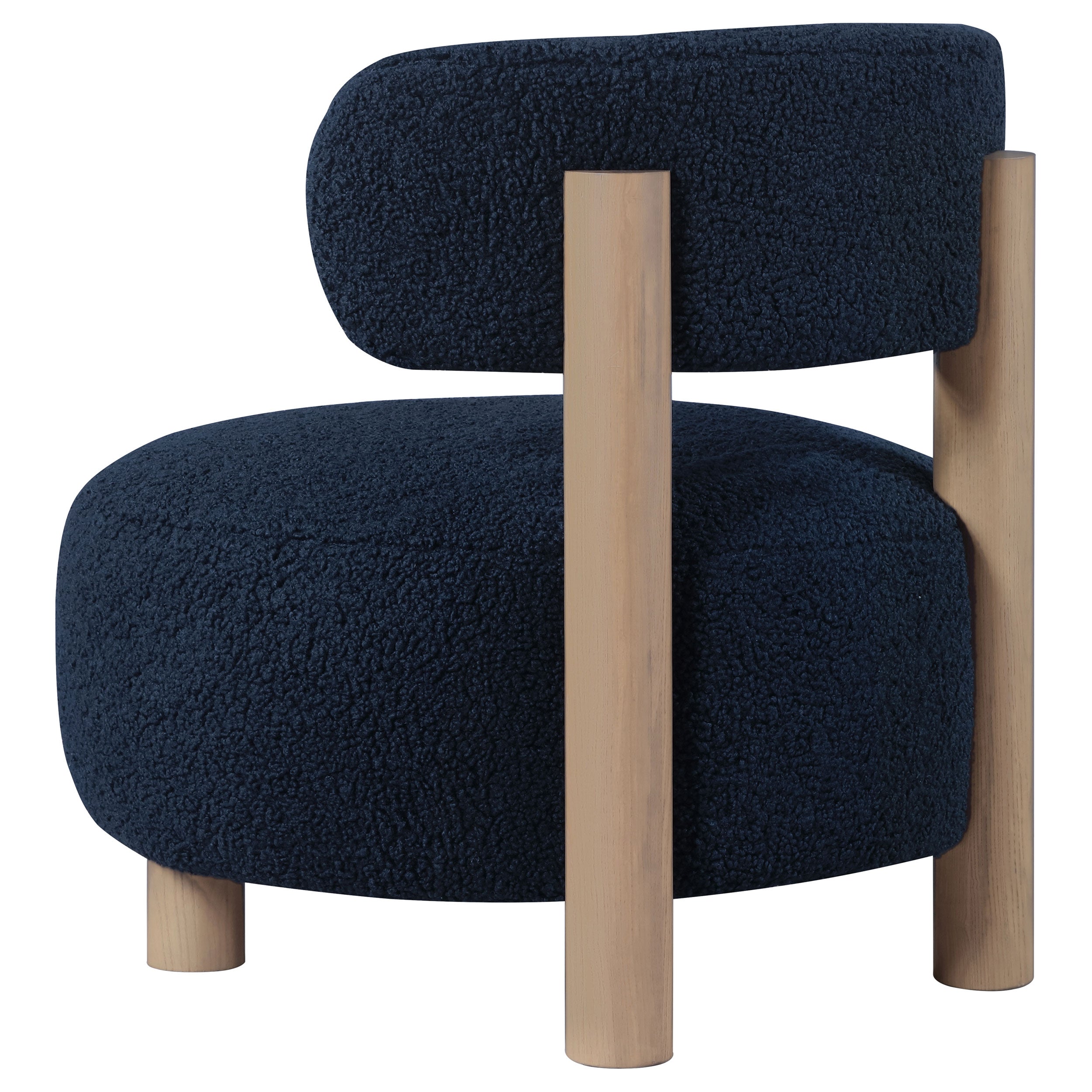 Zonie Boucle Upholstered Back Accent Chair