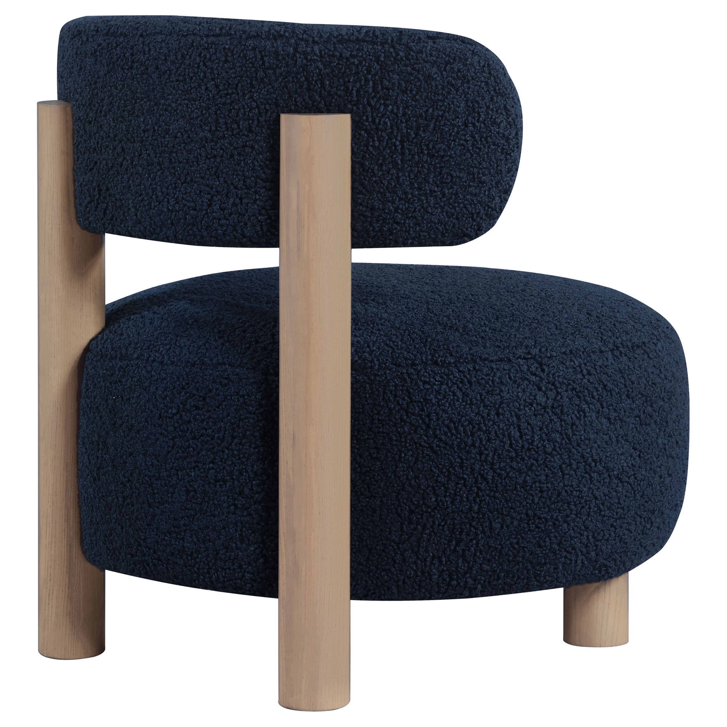 Zonie Boucle Upholstered Back Accent Chair