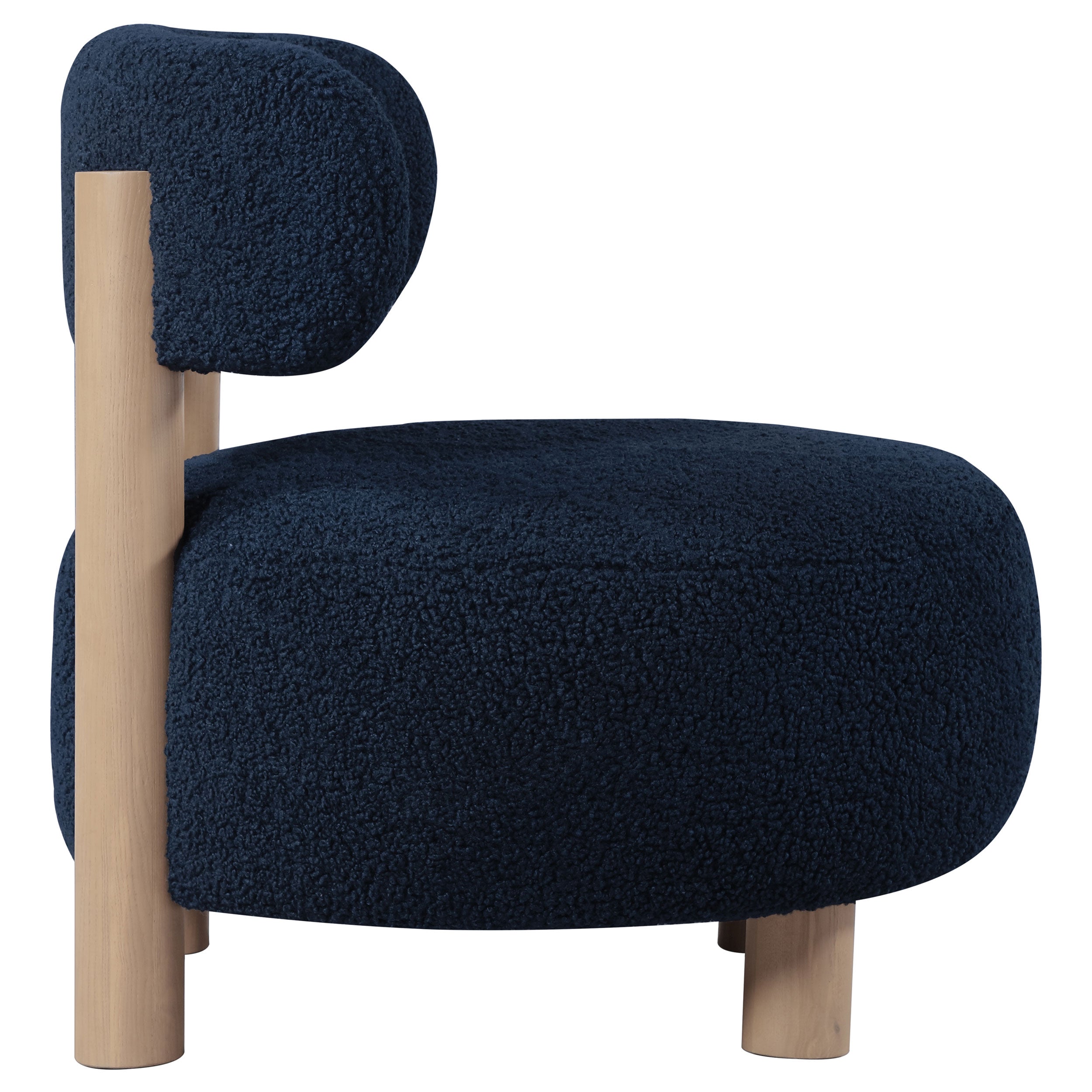Zonie Boucle Upholstered Back Accent Chair