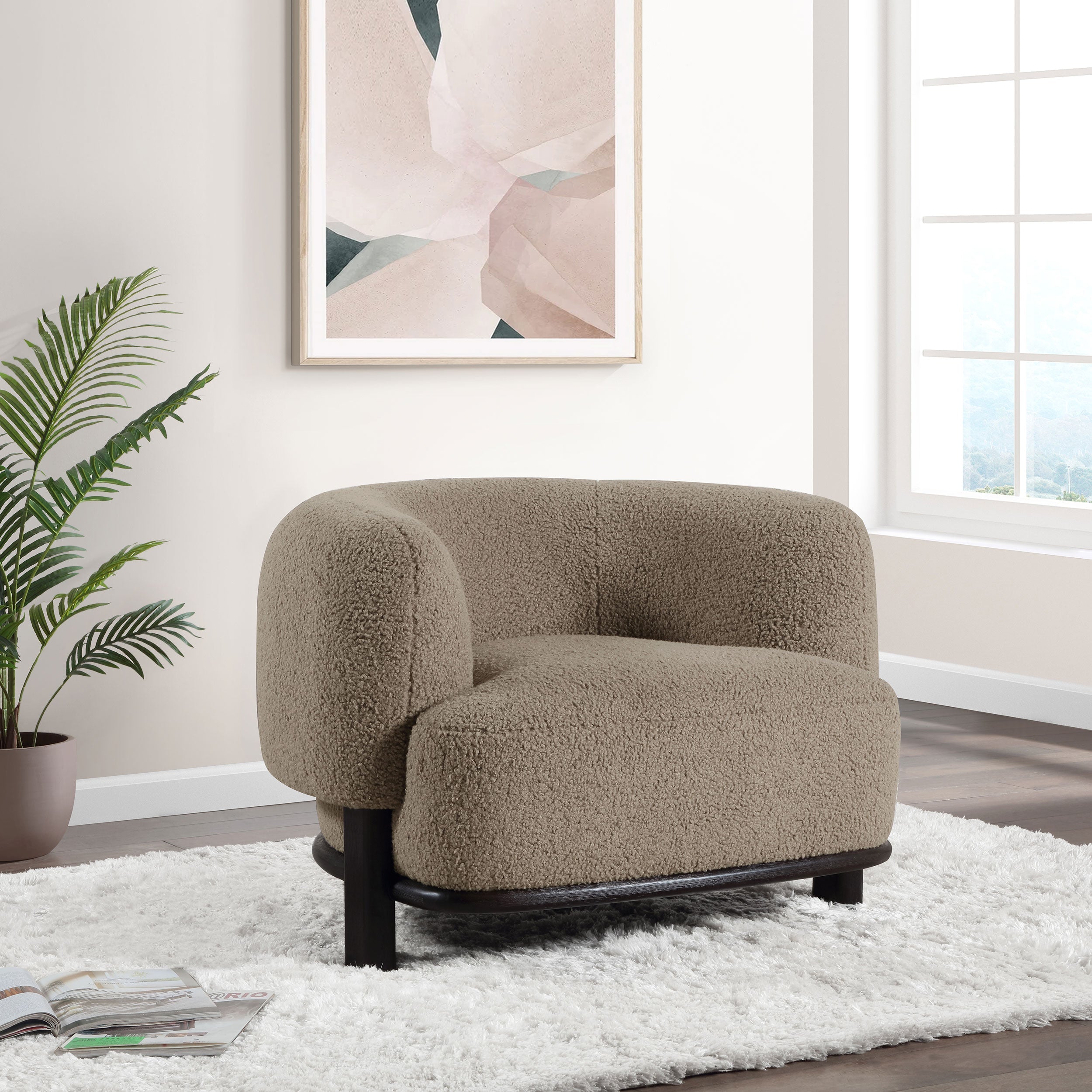 Lawler Upholstered Back Accent Chair