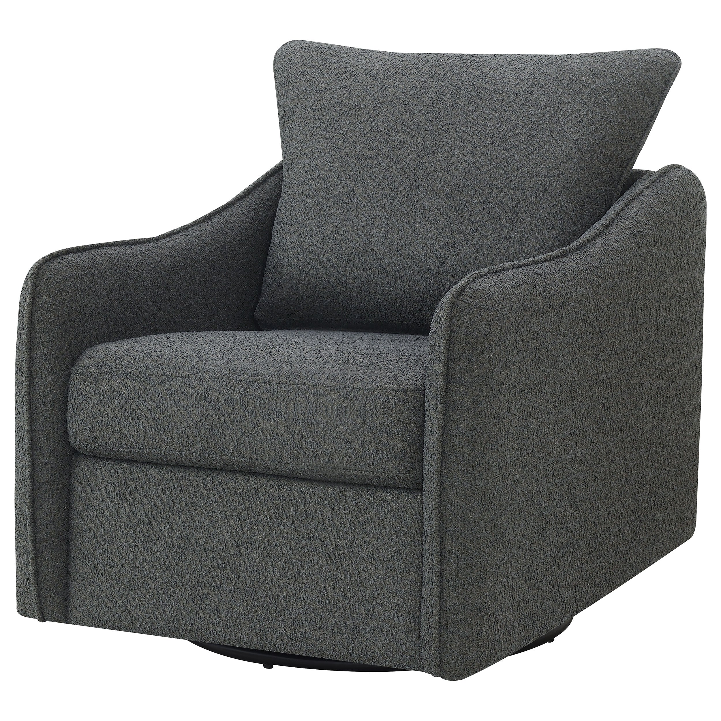 Madia Upholstered Sloped Arm Swivel Glider Chair