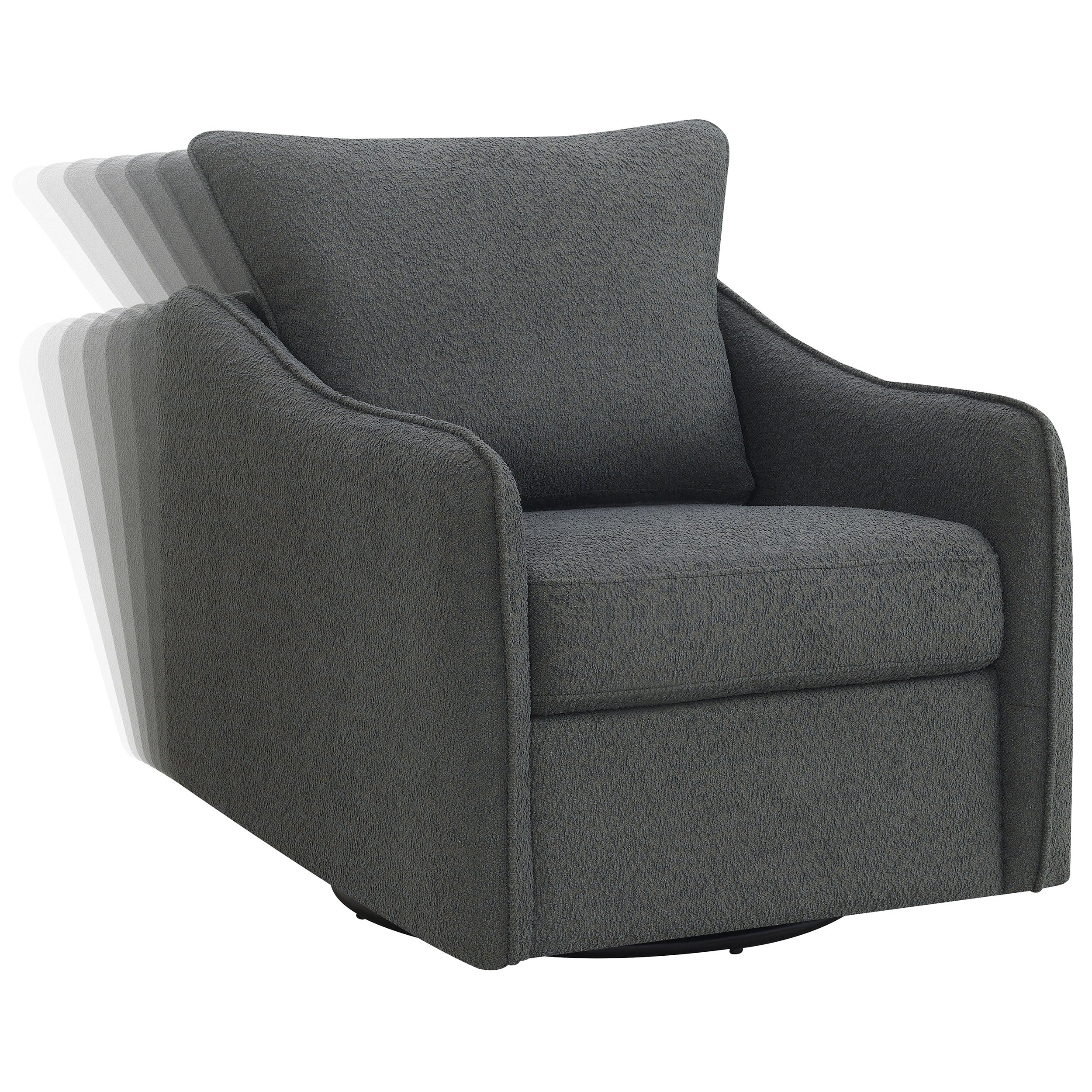 Madia Upholstered Sloped Arm Swivel Glider Chair