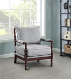 Blanchett Upholstered Bobbin Accent Chair