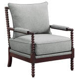 Blanchett Upholstered Bobbin Accent Chair