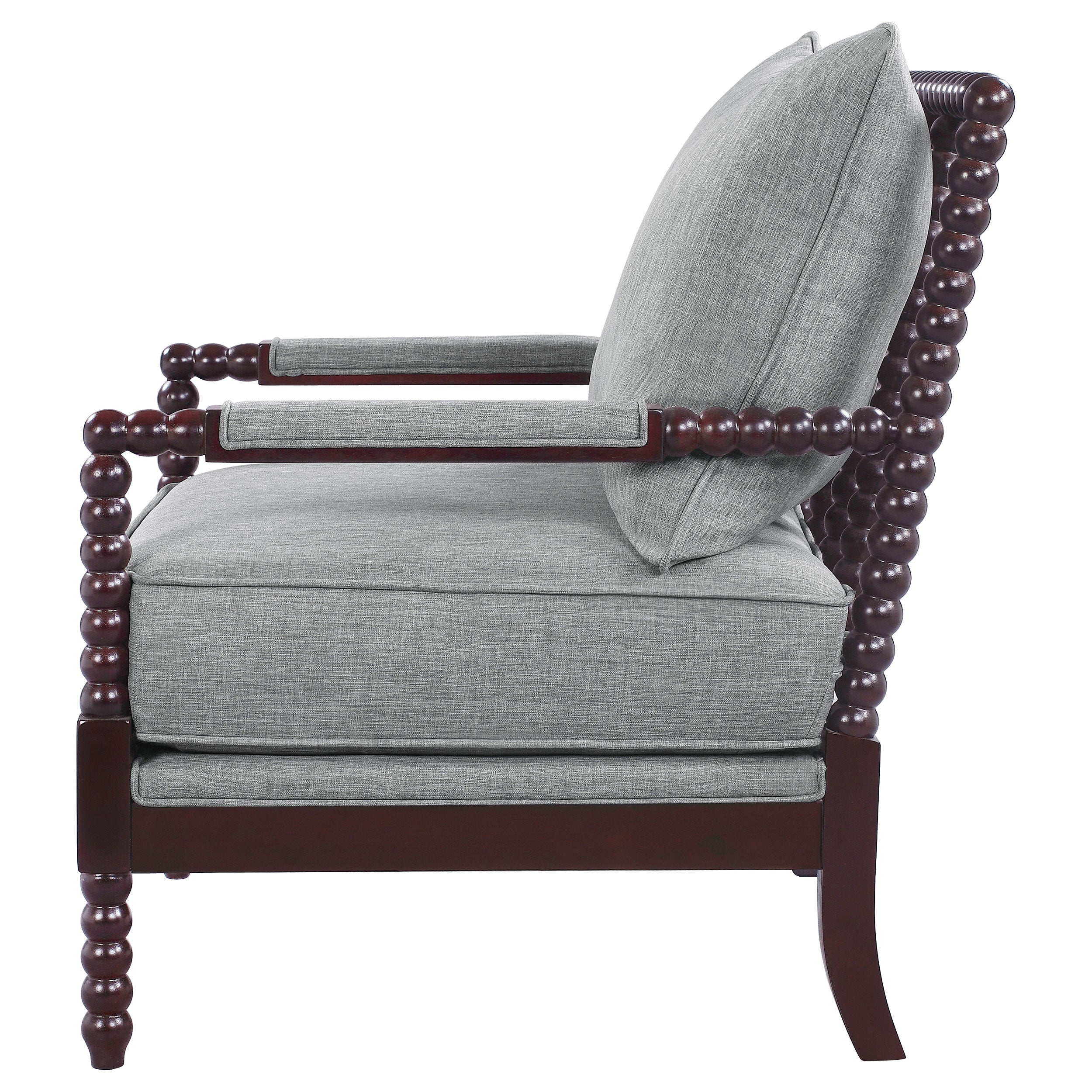 Blanchett Upholstered Bobbin Accent Chair