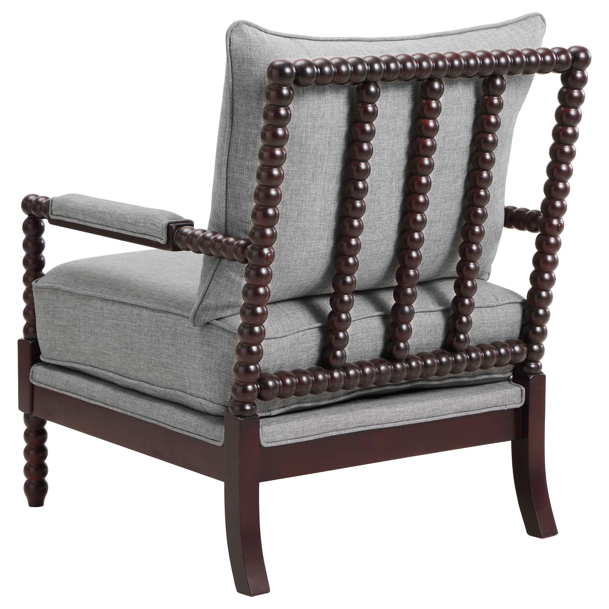 Blanchett Upholstered Bobbin Accent Chair