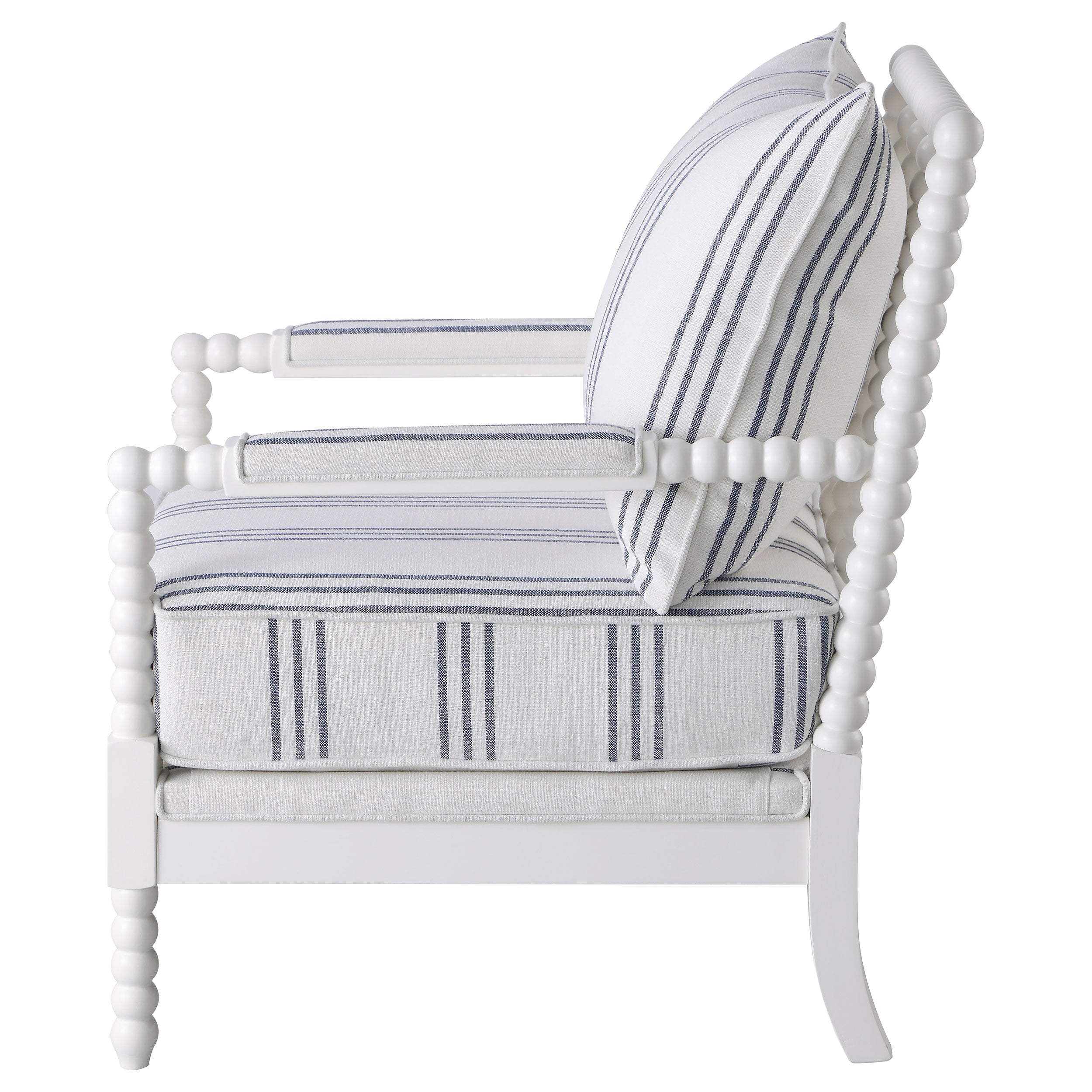 Blanchett Upholstered Bobbin Accent Chair
