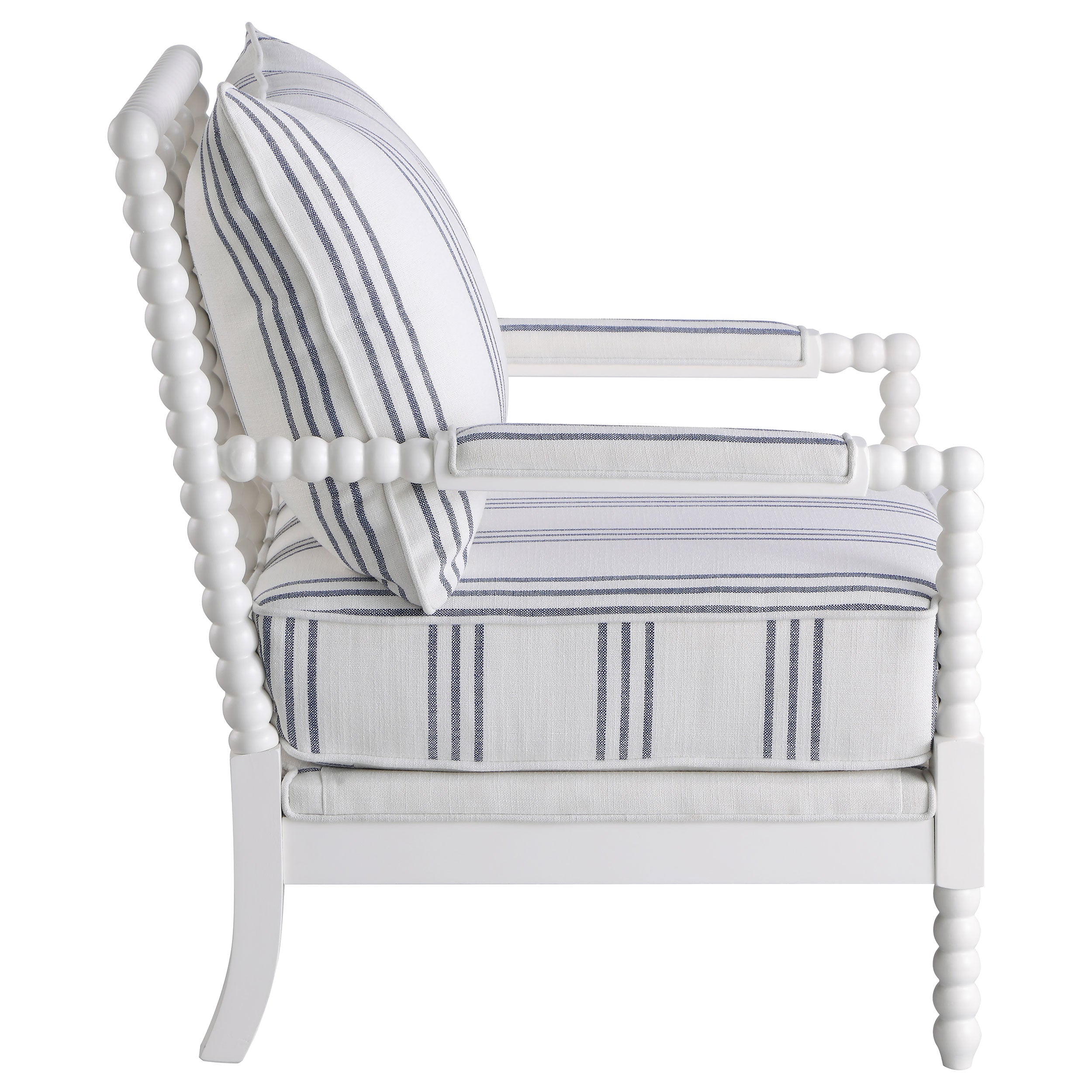 Blanchett Upholstered Bobbin Accent Chair