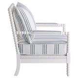Blanchett Upholstered Bobbin Accent Chair
