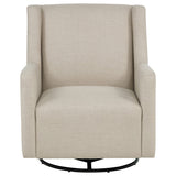 Sorrel Fabric Upholstered Swivel Glider Arm Chair Latte