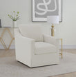 Winter Upholstered Sloped Arm Accent Swivel Chair