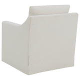 Winter Upholstered Sloped Arm Accent Swivel Chair