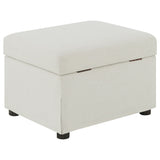 Winter Upholstered Hydraulic Lift Top Storage Ottoman
