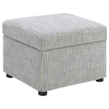 Winter Upholstered Hydraulic Lift Top Storage Ottoman