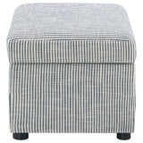 Winter Upholstered Hydraulic Lift Top Storage Ottoman