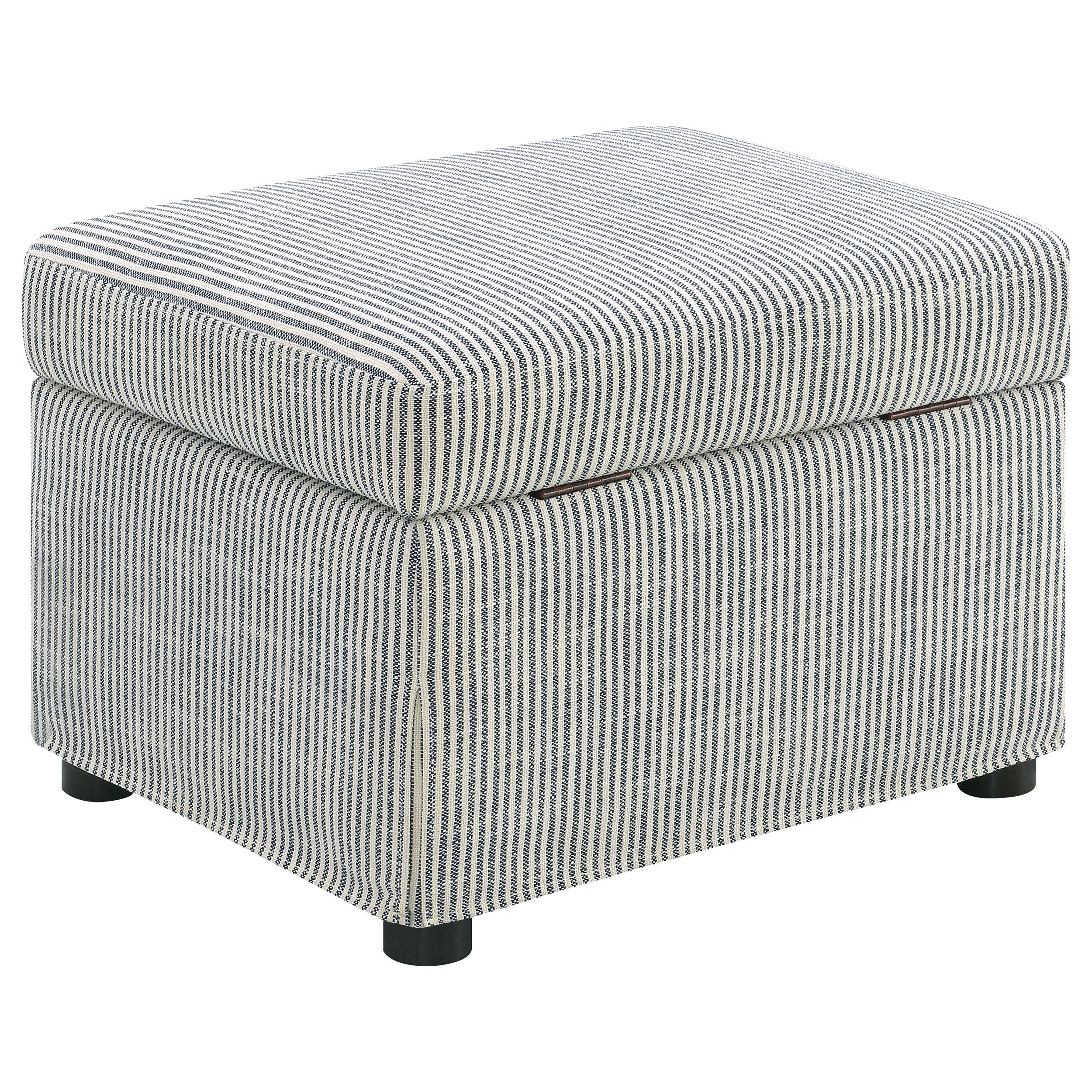 Winter Upholstered Hydraulic Lift Top Storage Ottoman
