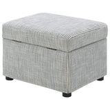 Winter Upholstered Hydraulic Lift Top Storage Ottoman