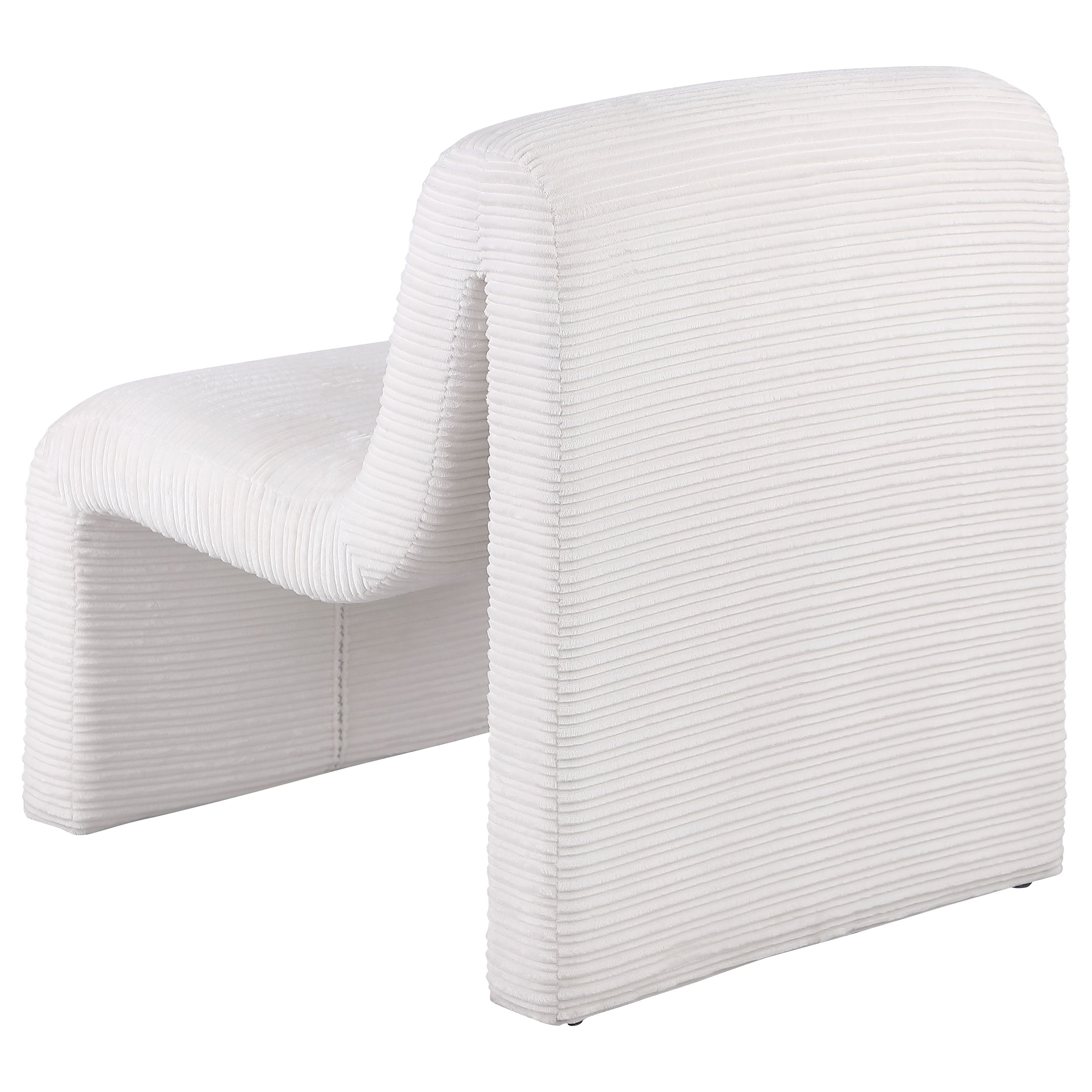 Drayton Upholstered Curved Armless Accent Chair