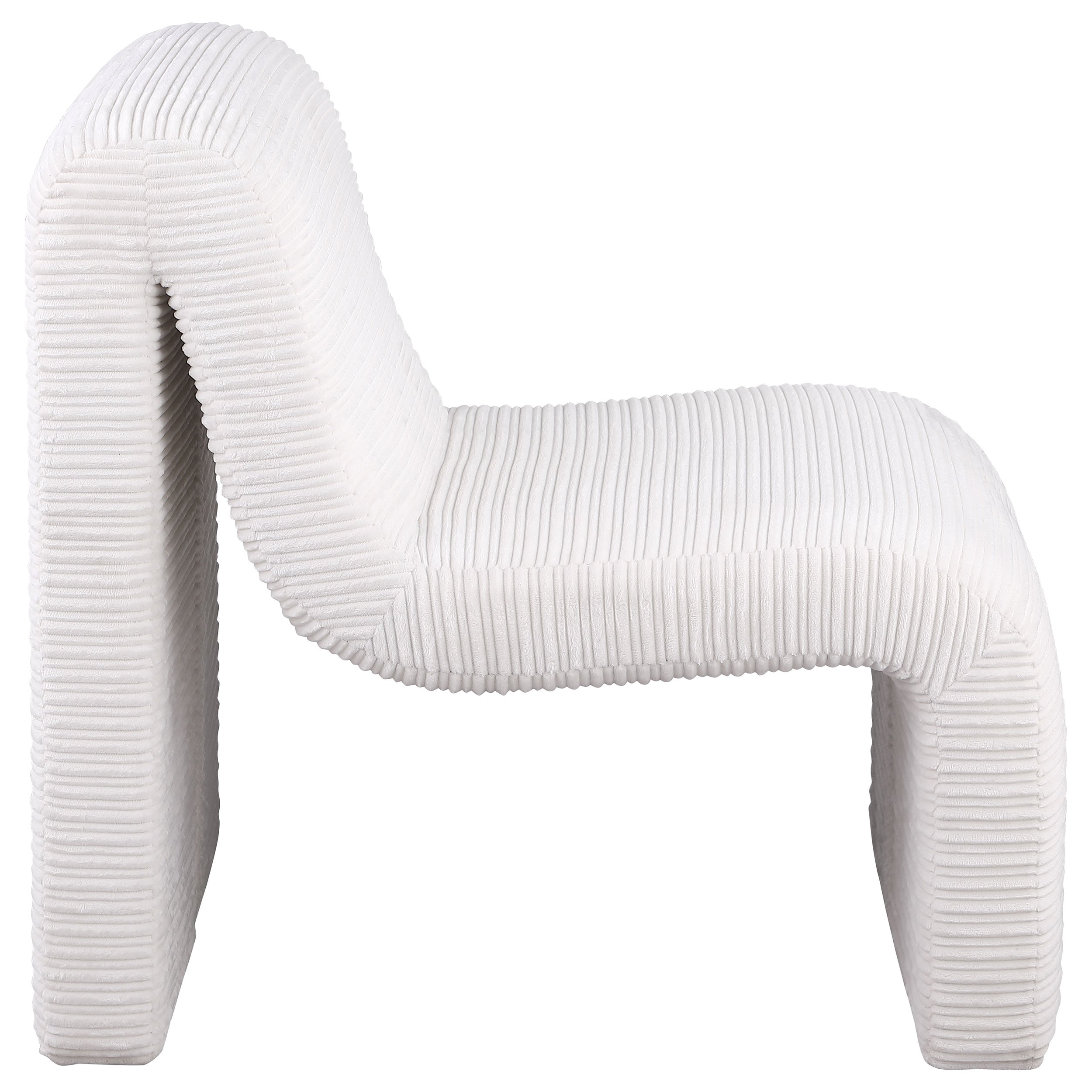 Drayton Upholstered Curved Armless Accent Chair